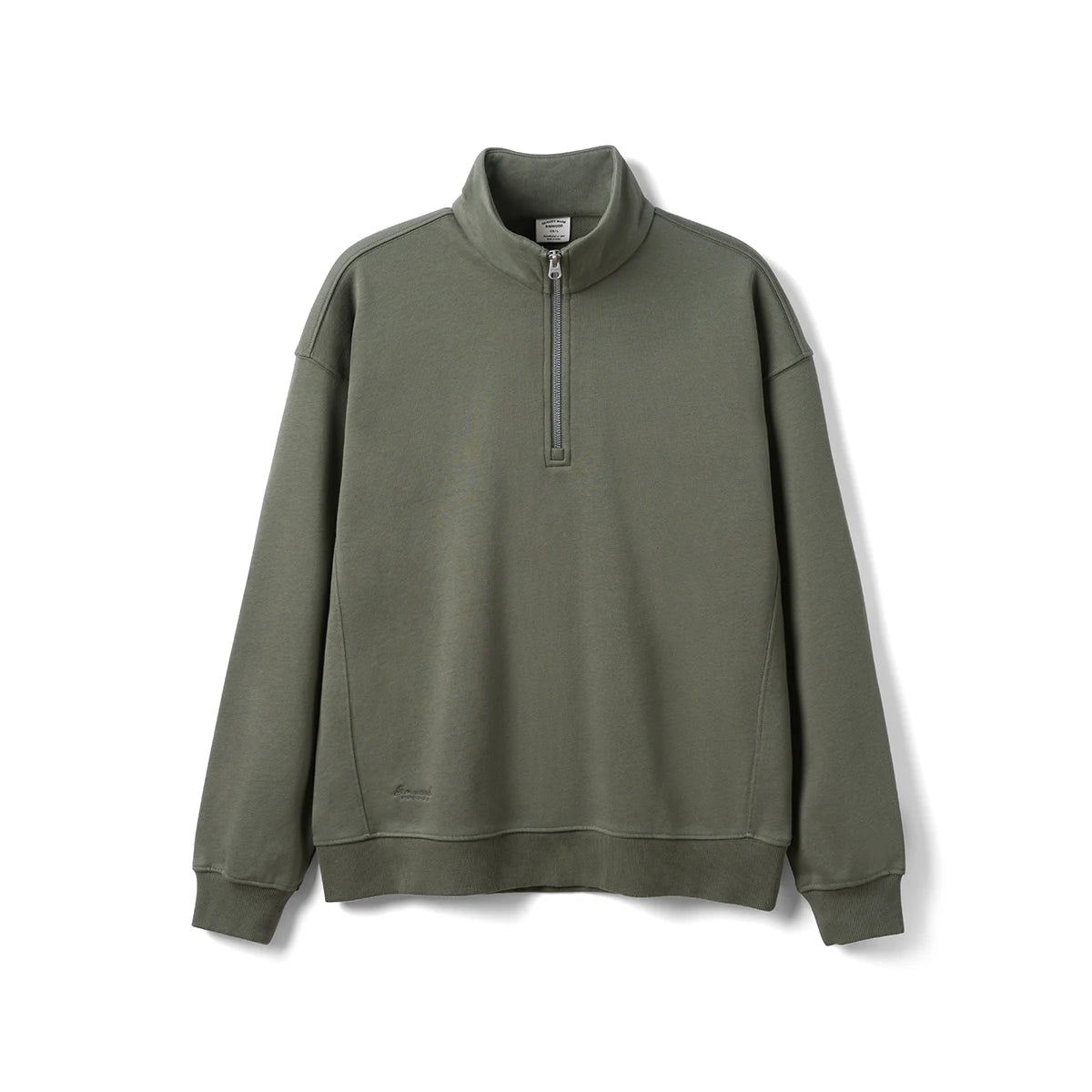 Stand Collar Half-Zip Sweatshirt