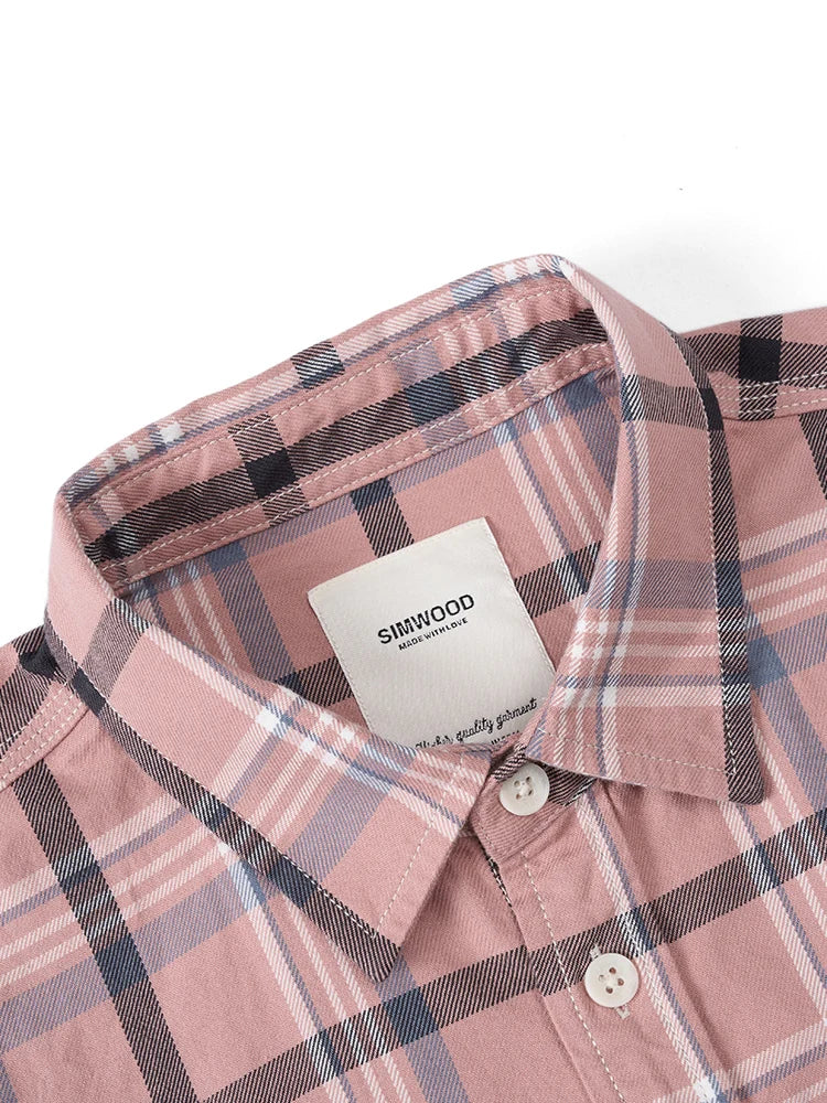 Washed Vintage Plaid Cotton Shirt