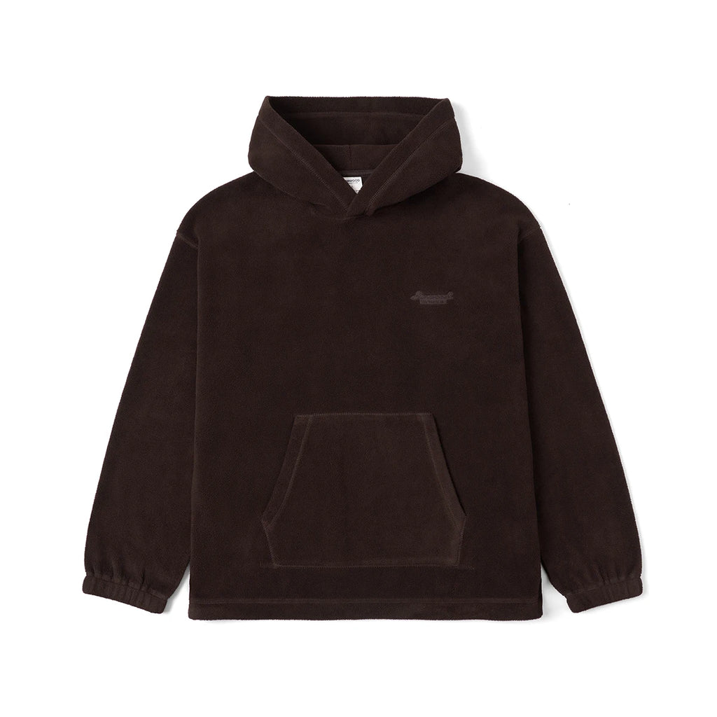 Warm Embroidered Polar Fleece Hoodie