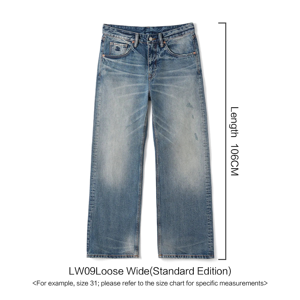 Vintage Washed Wide Leg Jeans