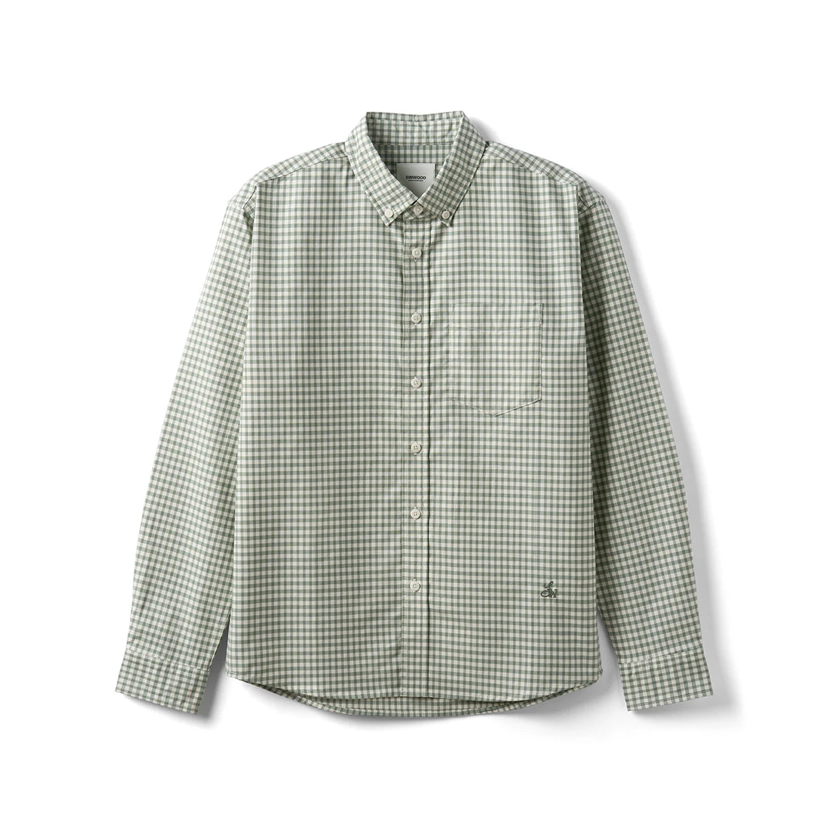 Liquid Ammonia Finish Plaid Casual Shirt