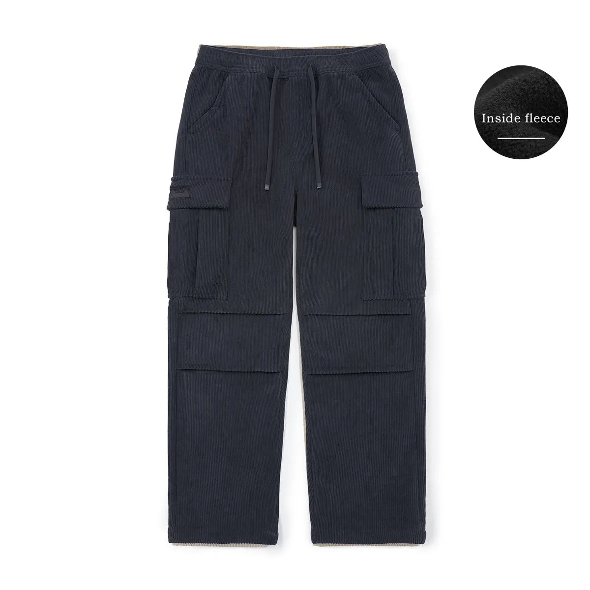 Fleece Lined Corduroy Cargo Pants