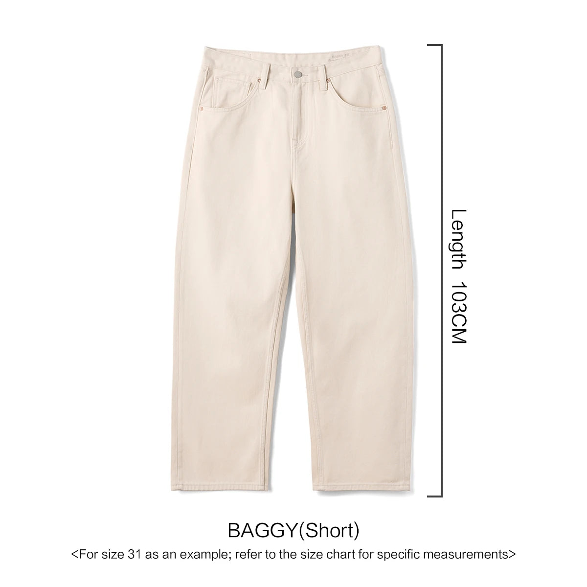 Baggy Denim Chino Pants