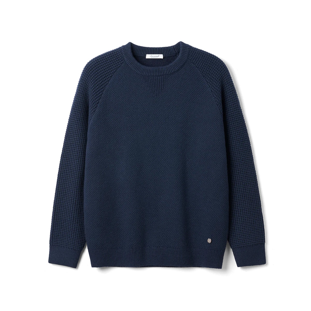Wool Blend Waffle Knit Sweater