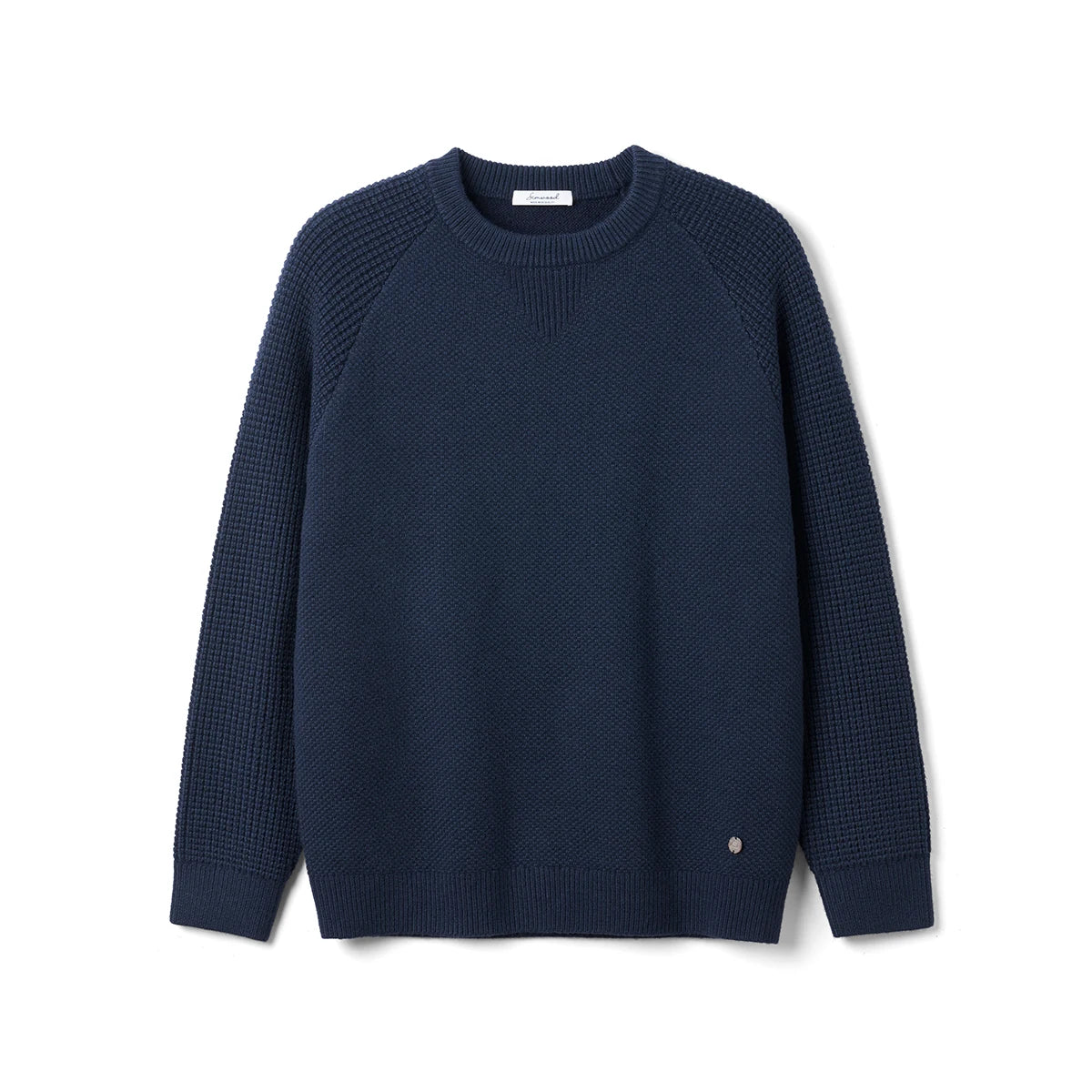 Wool Blend Waffle Knit Sweater