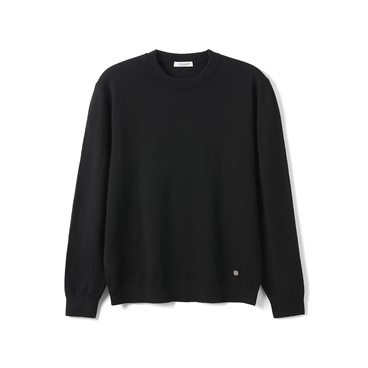 12-Gauge Anti-Static Basic Knit Sweater