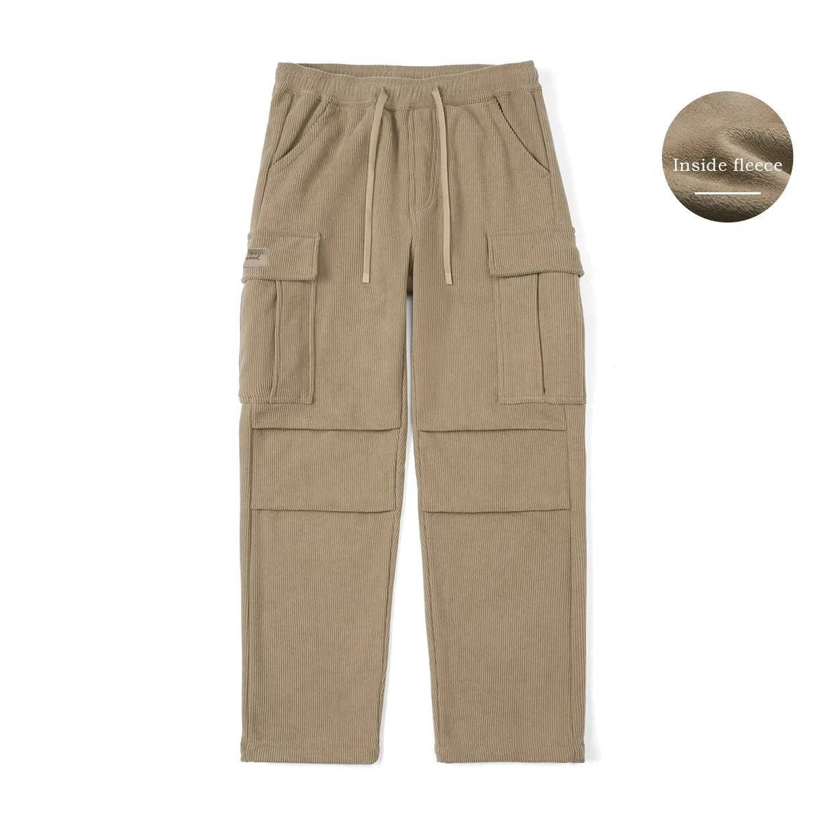 Fleece Lined Corduroy Cargo Pants
