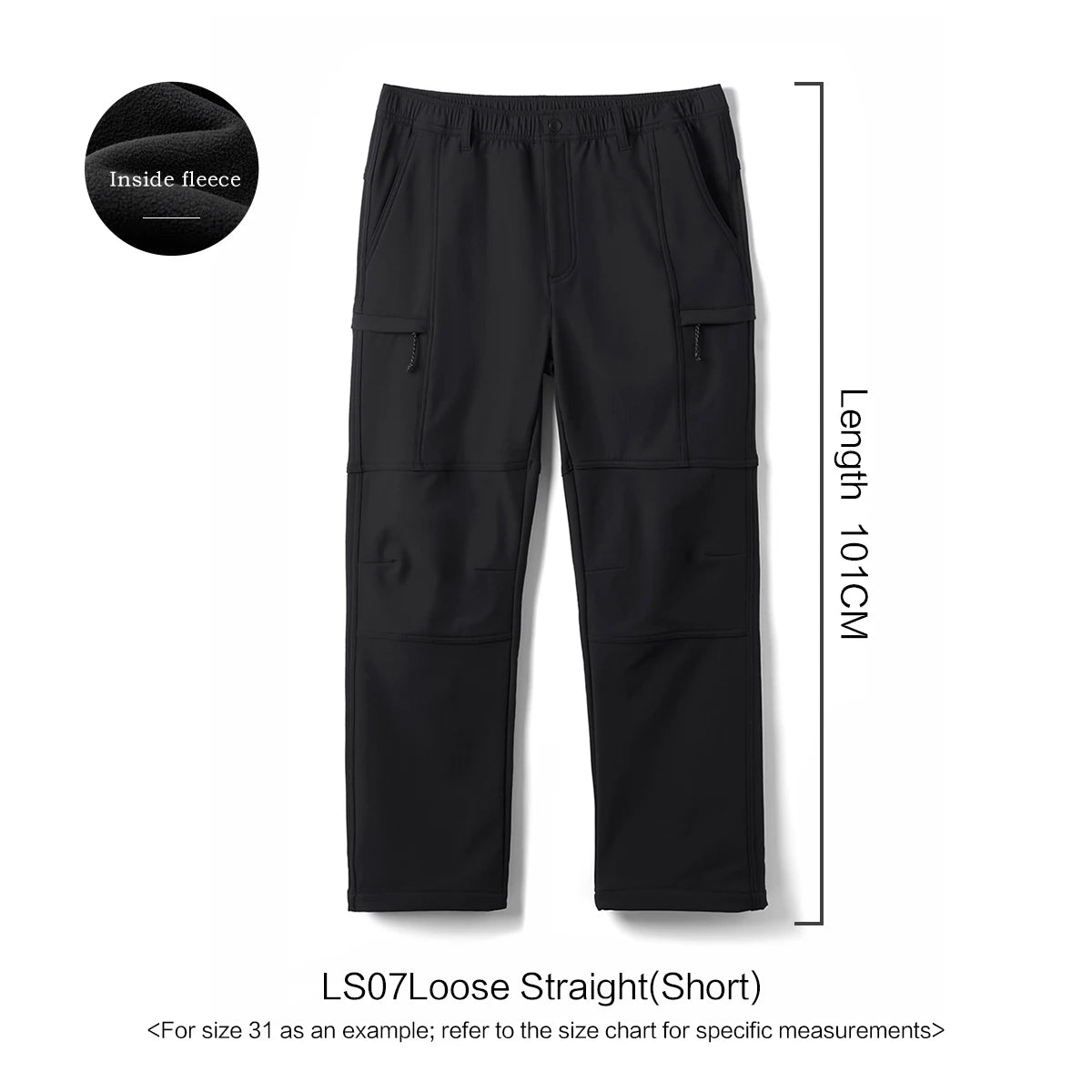 Fleece Lined Softshell Cargo Pants