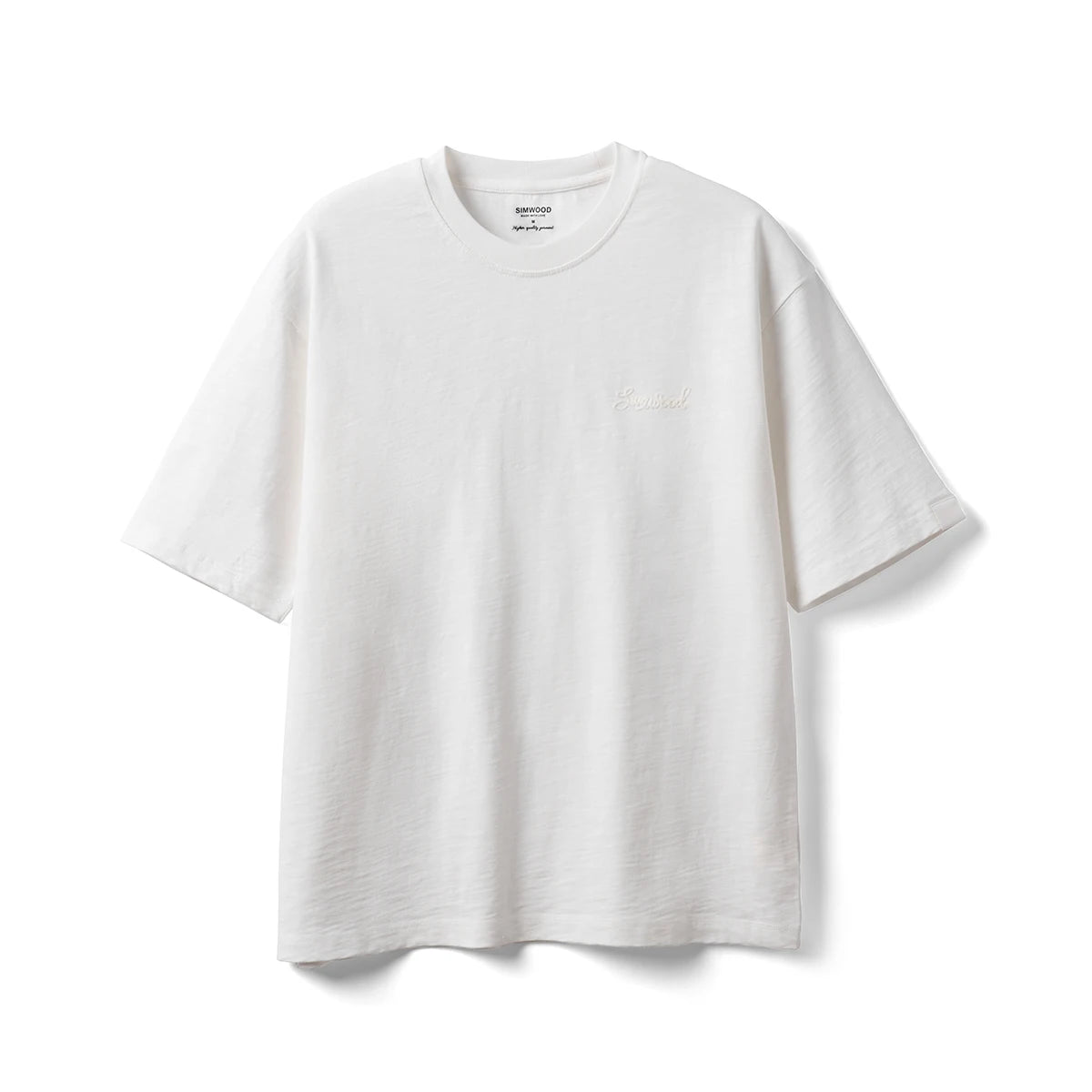 Heavyweight Slub Cotton Embroidered T-Shirt