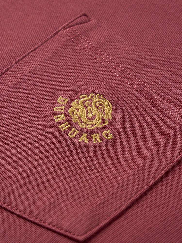 Dunhuang Museum Embroidered Cotton T-Shirt