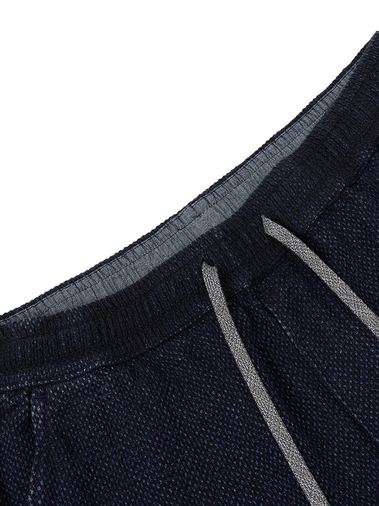 Indigo Sashiko Denim Shorts