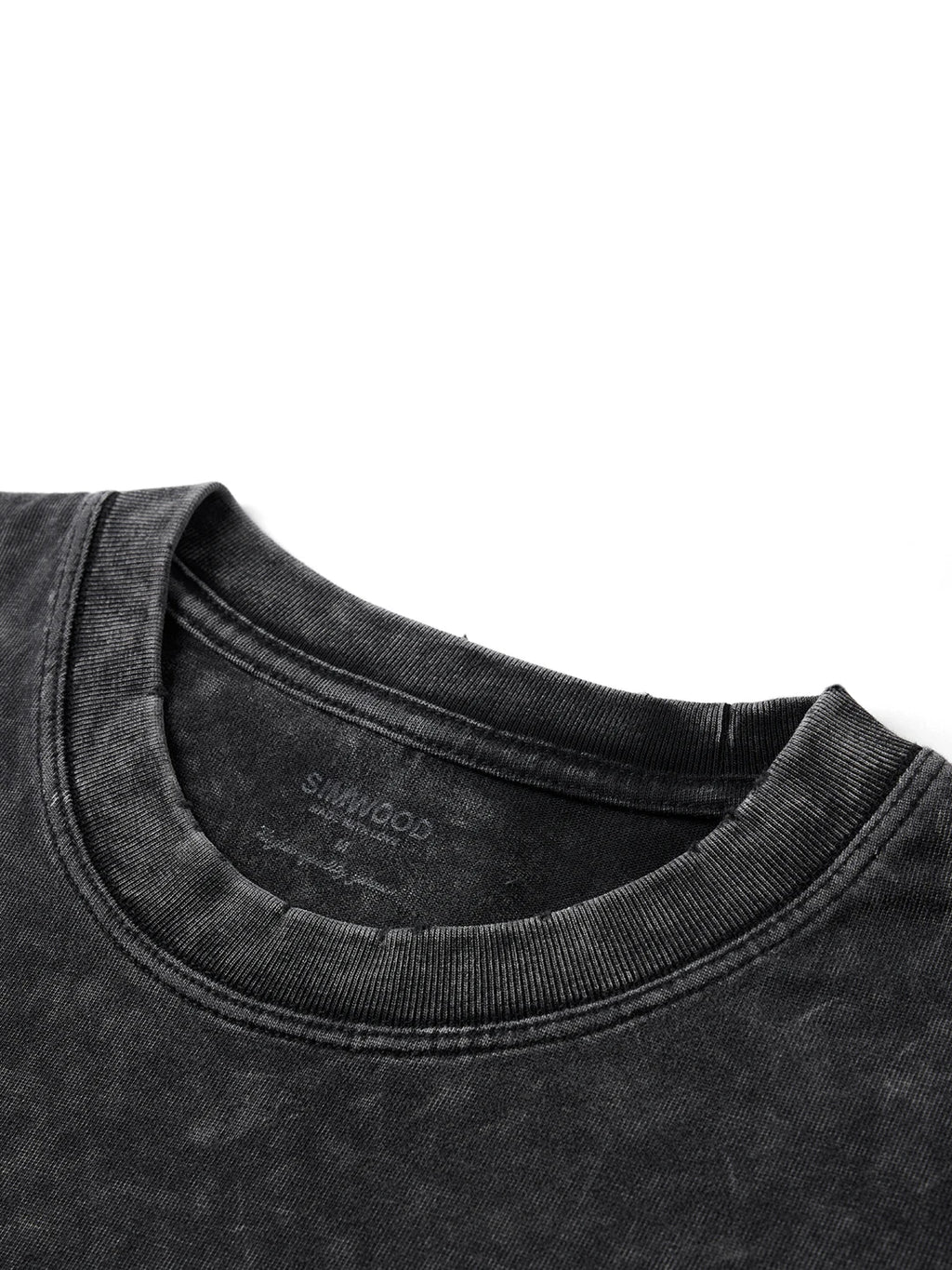 Vintage Snow Wash Distressed Print T-Shirt