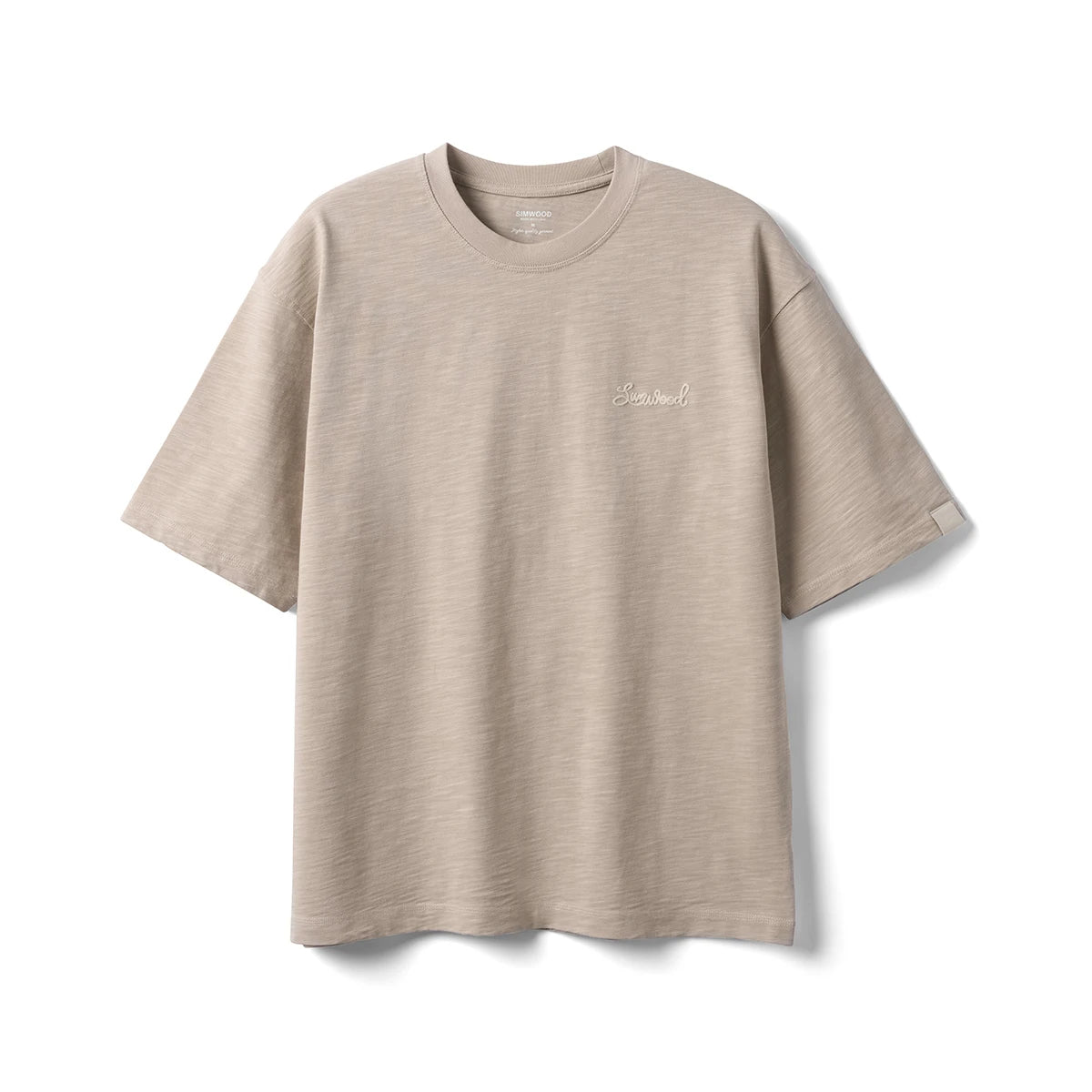 Heavyweight Slub Cotton Embroidered T-Shirt