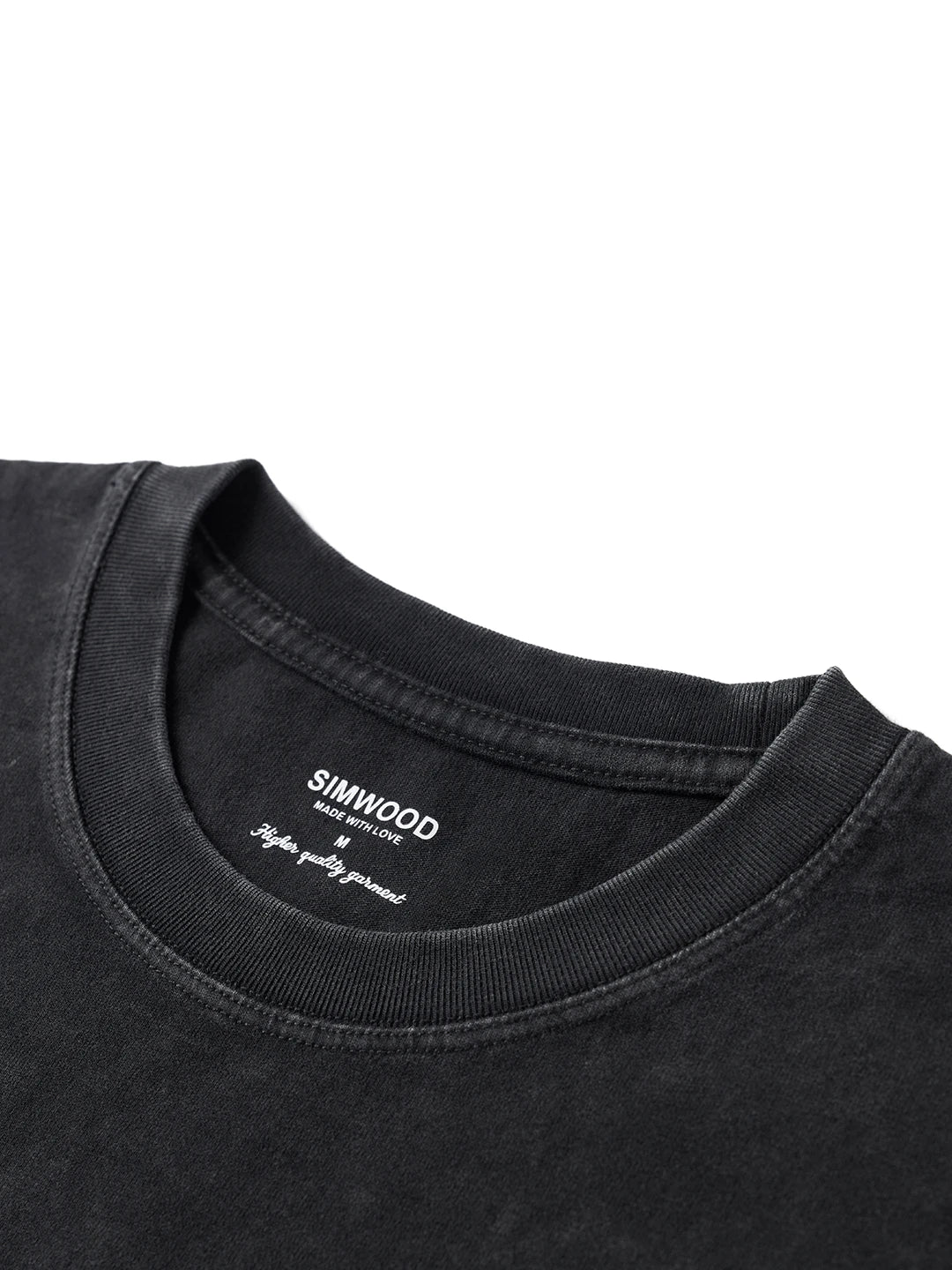 Washed Vintage Letter Print T-Shirt
