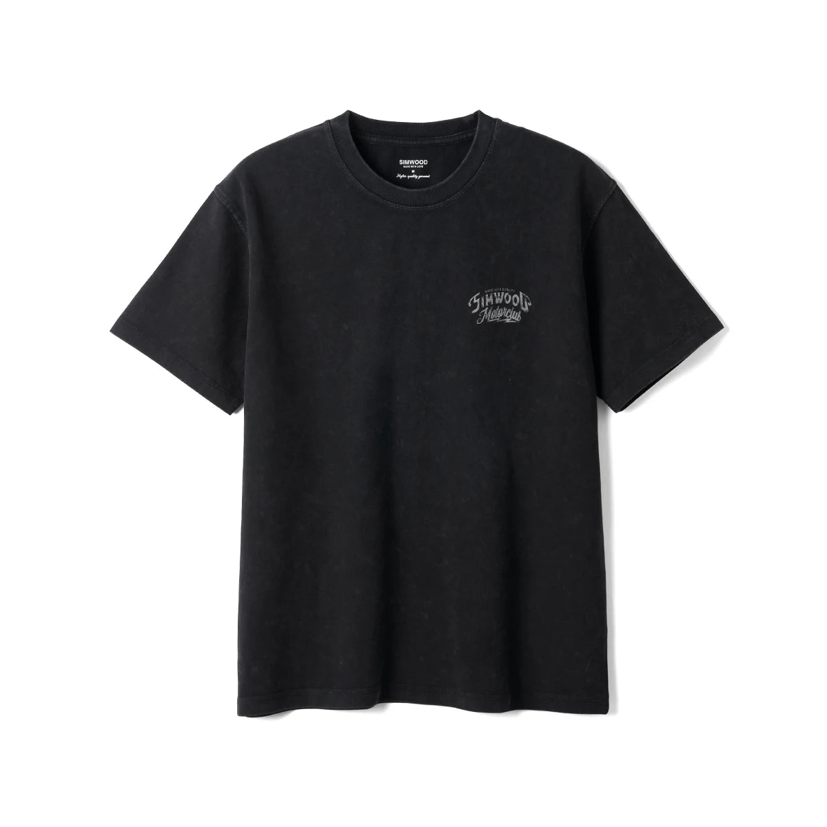 Washed Vintage Letter Print T-Shirt