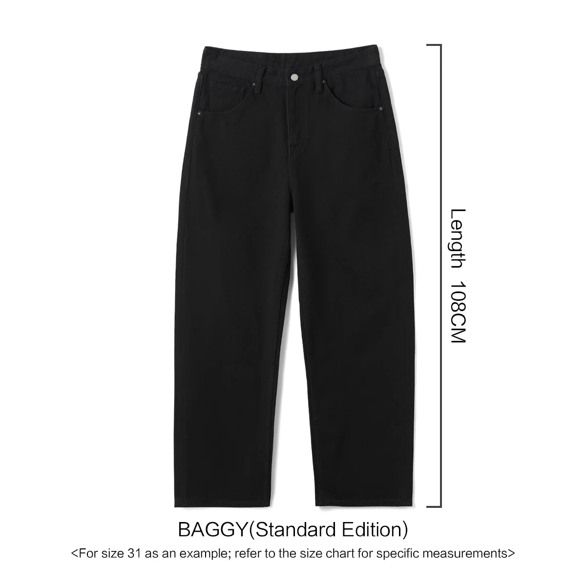 Baggy Denim Chino Pants