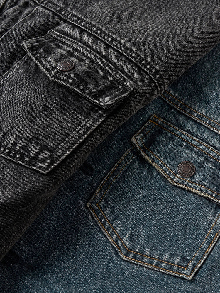 Quilted Denim Jacket