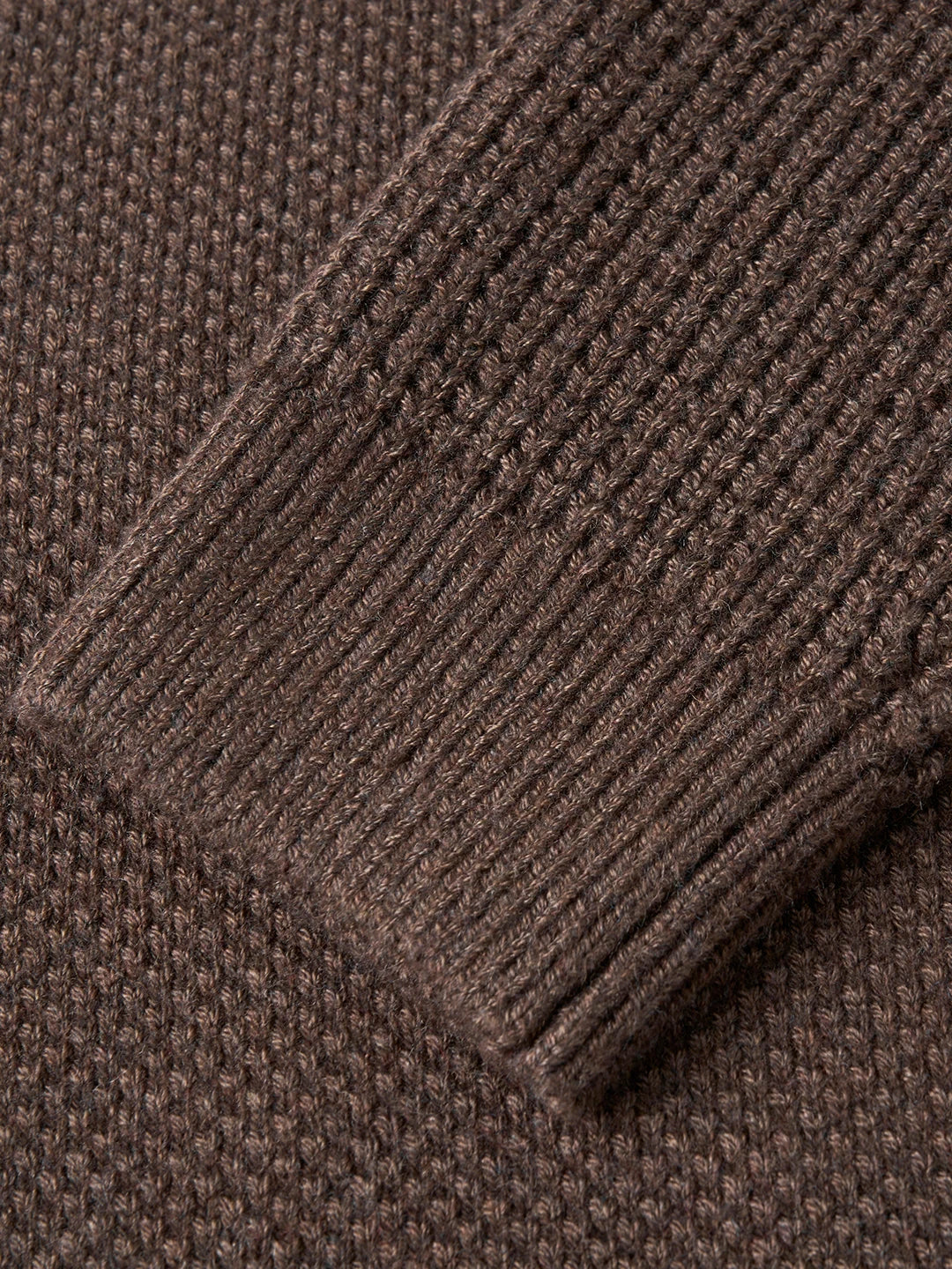 Wool Blend Waffle Knit Sweater