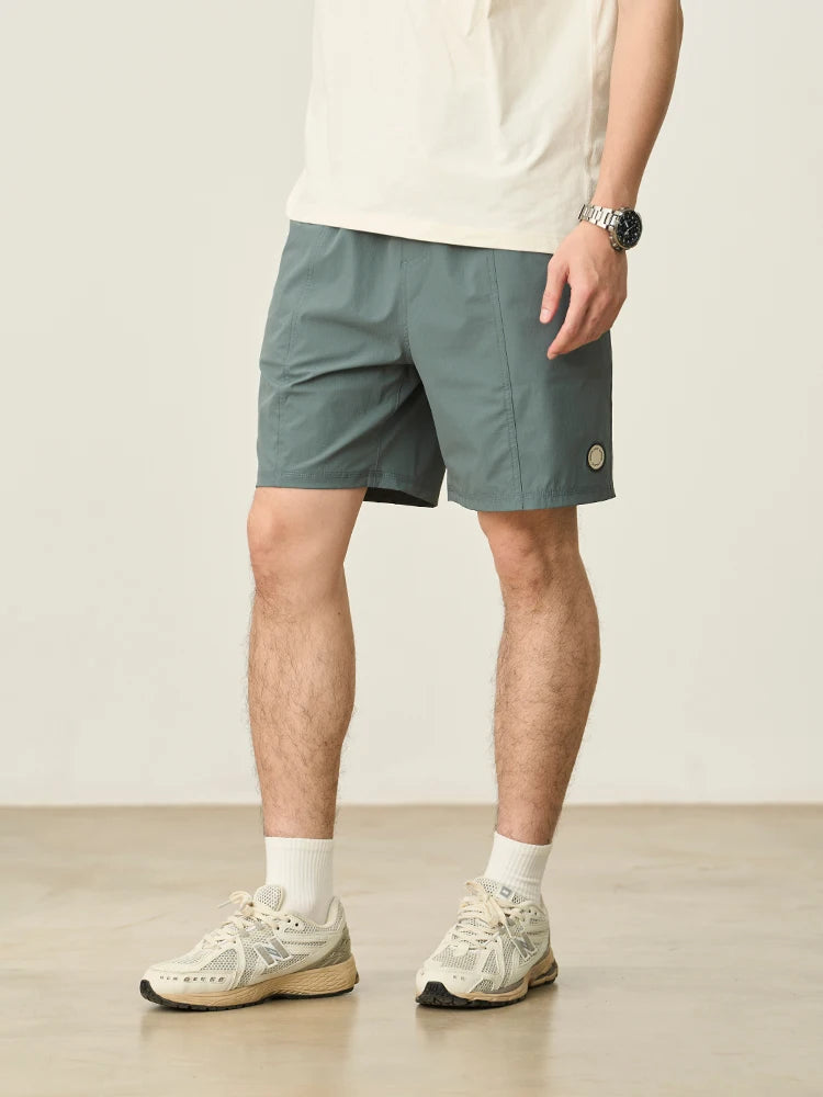 Contrast Drawstring Beach Shorts