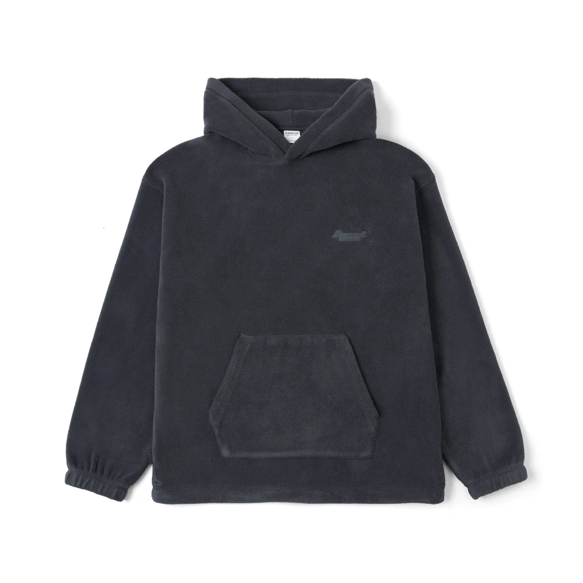 Warm Embroidered Polar Fleece Hoodie