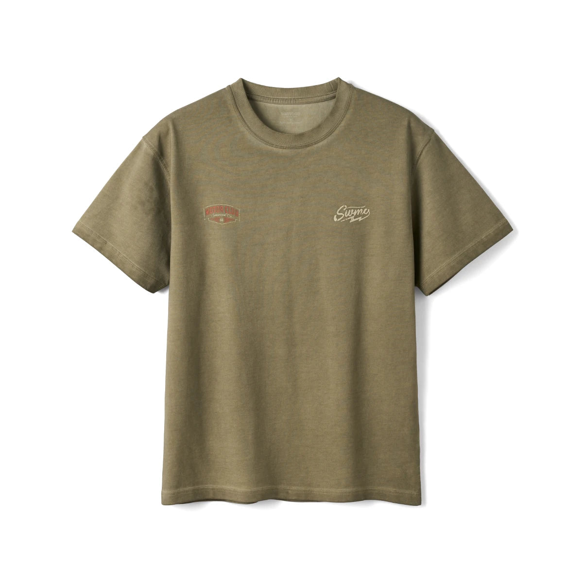 Washed Vintage Motorcycle Print T-Shirt