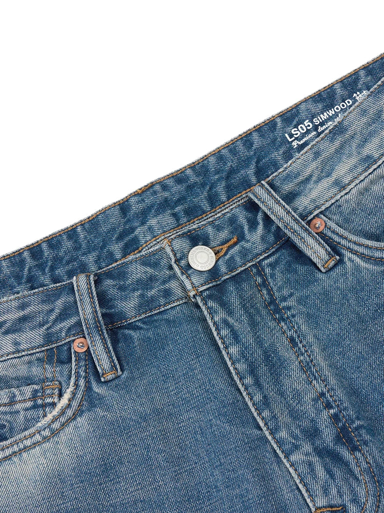 Vintage Washed Denim Shorts