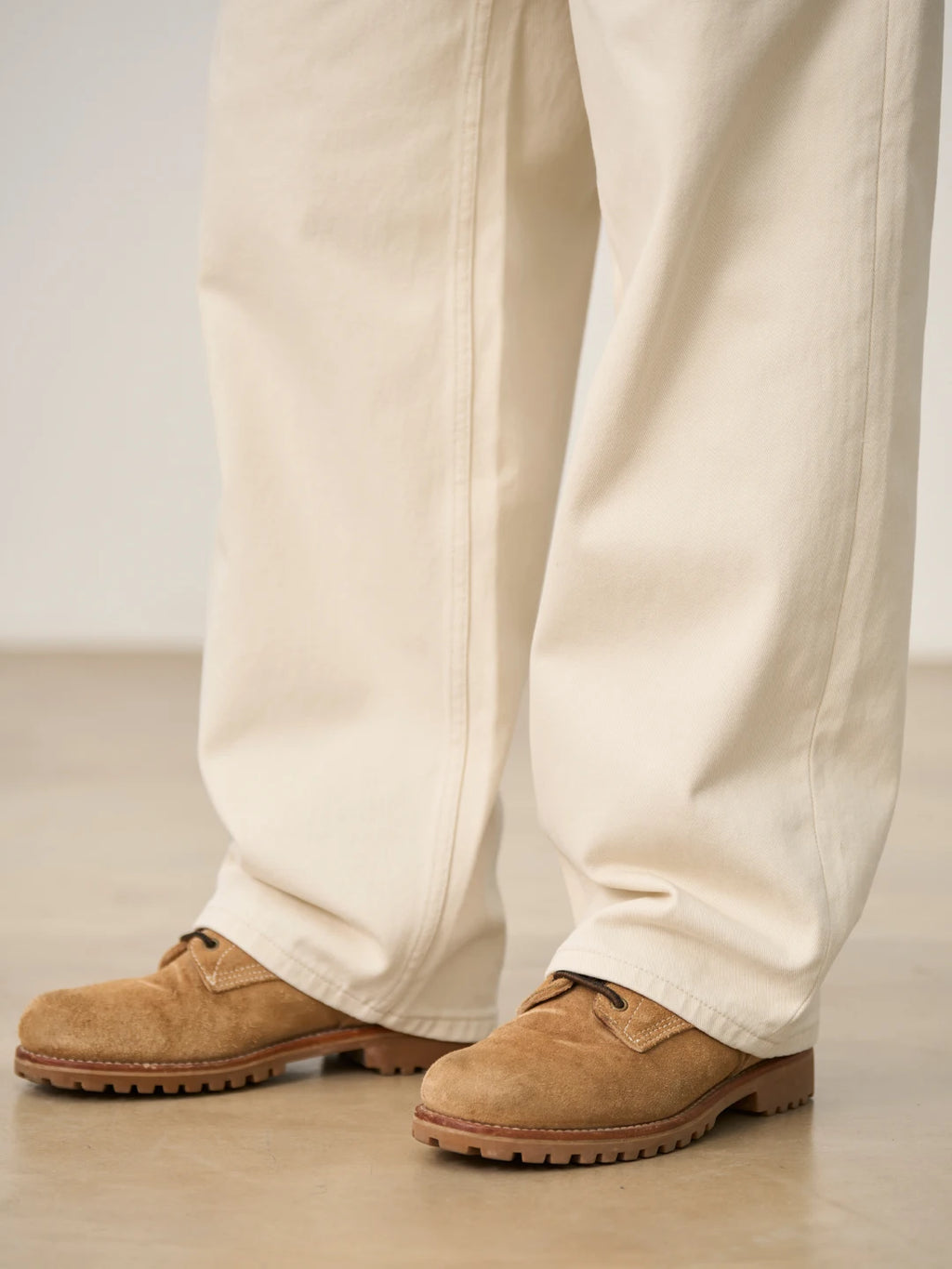 Vintage Washed Brushed Lined Baggy Jeans