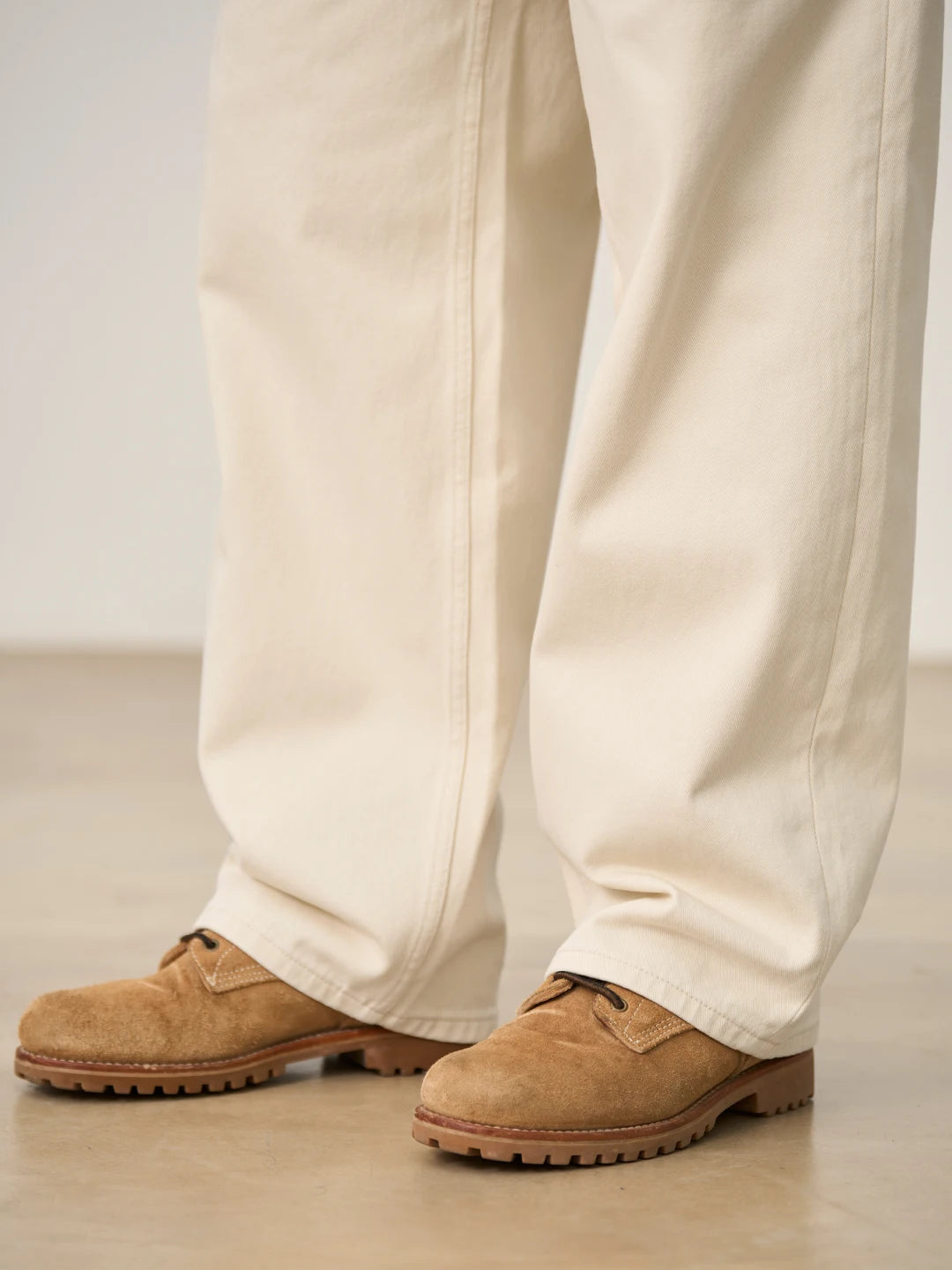 Vintage Washed Brushed Lined Baggy Jeans