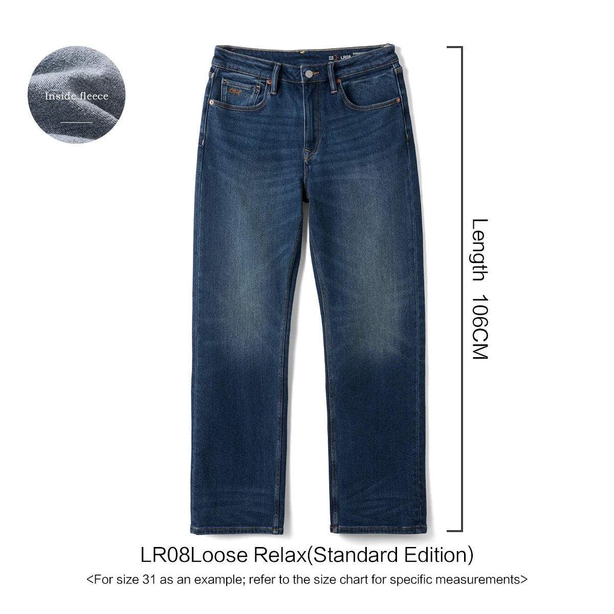 Micro-Fleece Elastic Jeans
