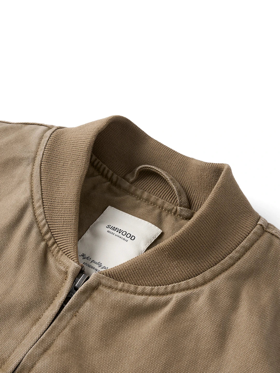 Washed Canvas Bomber Jacket