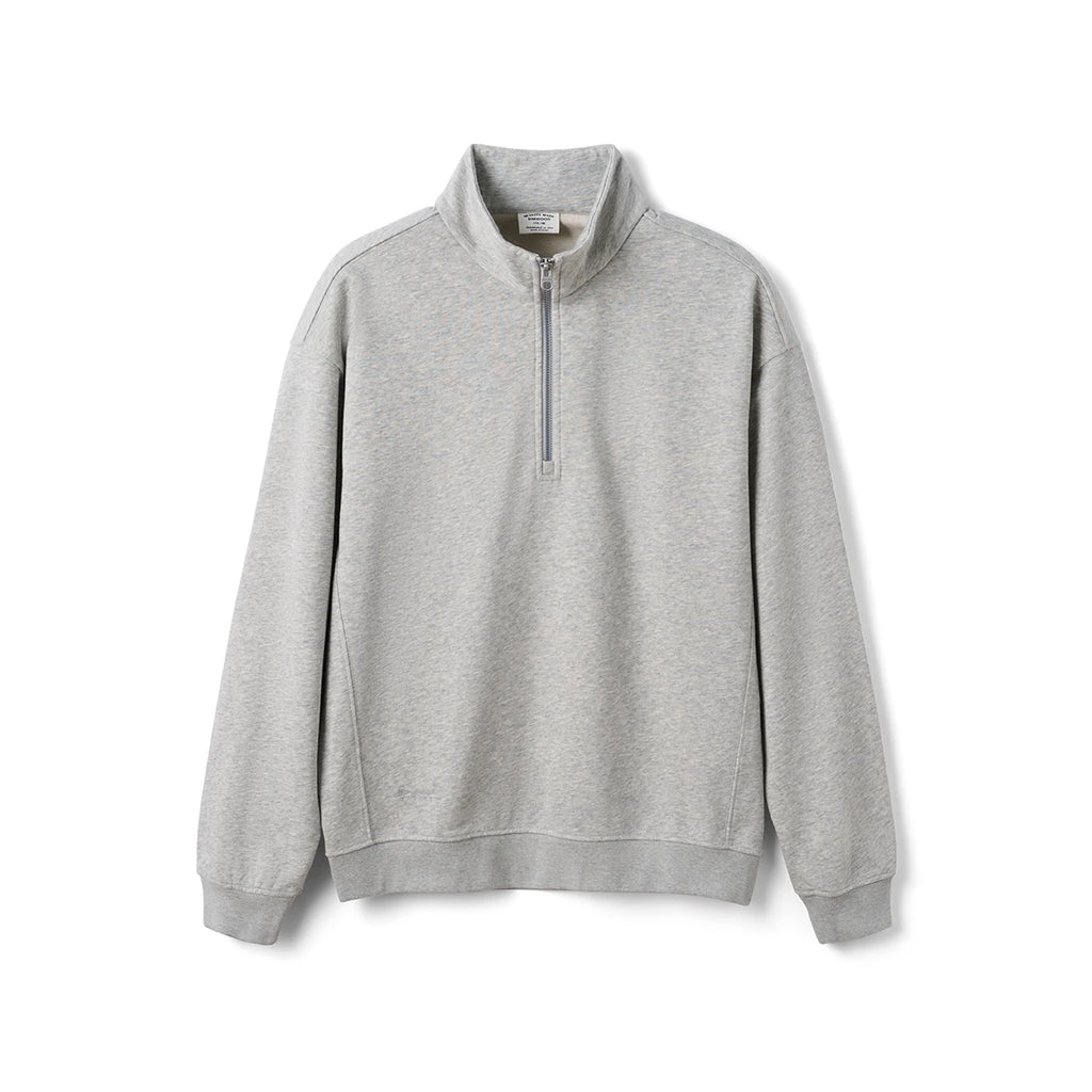 Stand Collar Half-Zip Sweatshirt