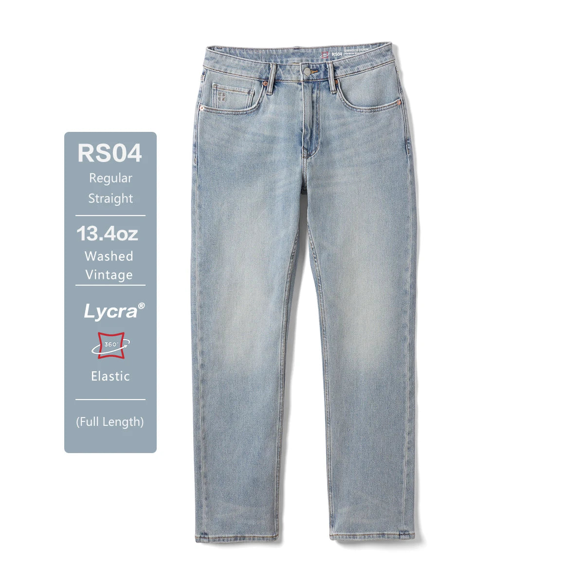 Vintage Washed Elastic Jeans
