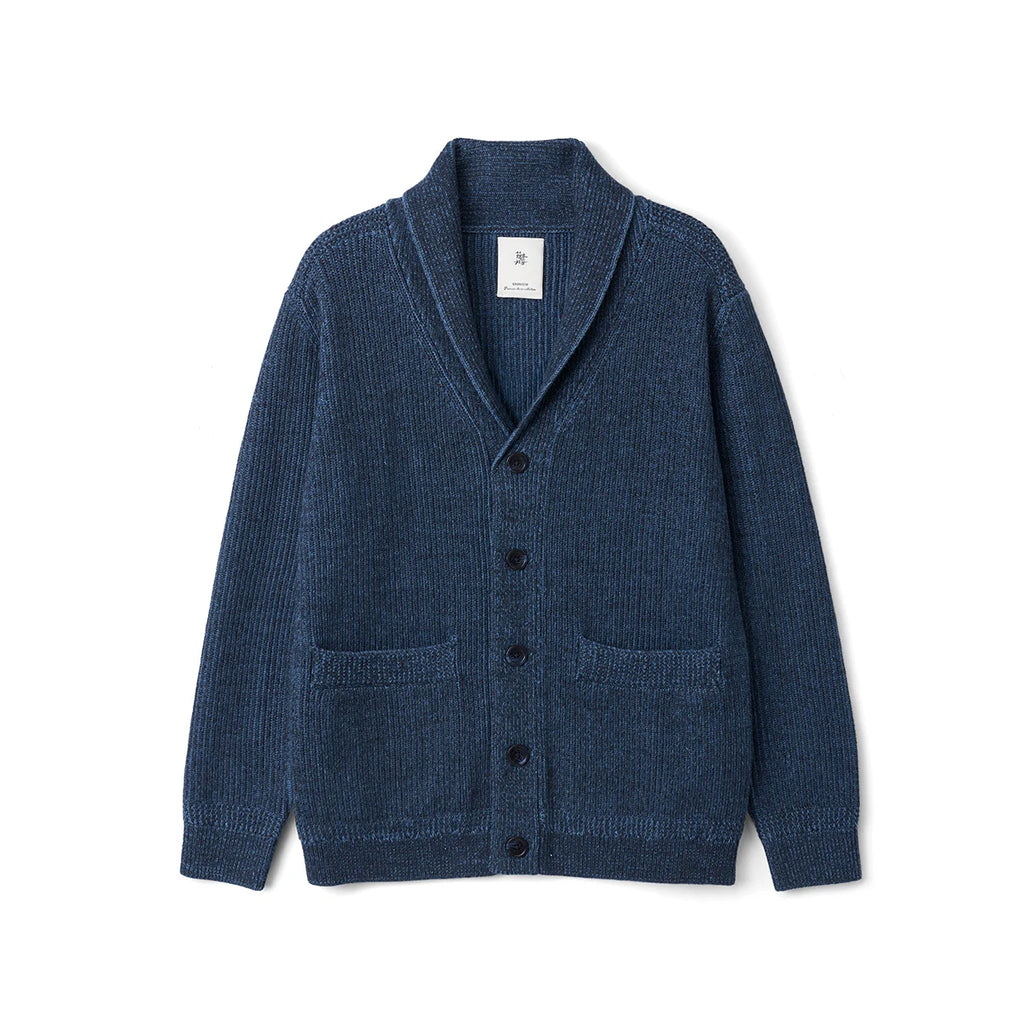 7-Gauge Vintage Shawl Collar Cardigan
