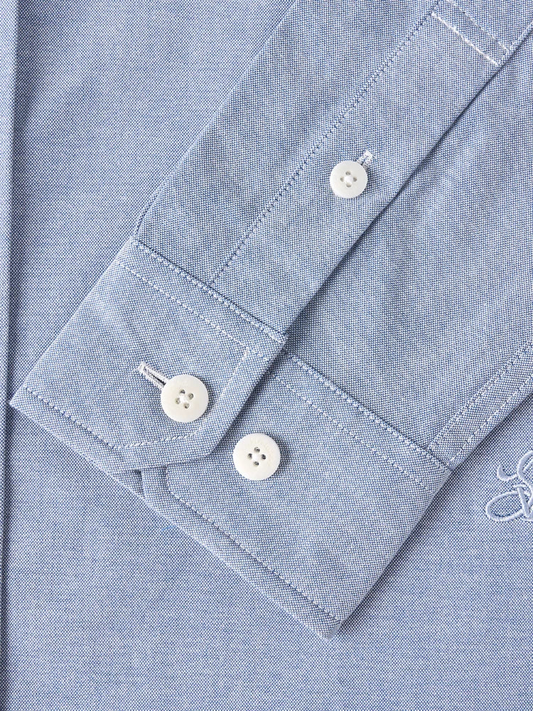 Smart Casual Solid Oxford Shirt