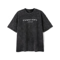 Vintage Snow Wash Distressed Print T-Shirt
