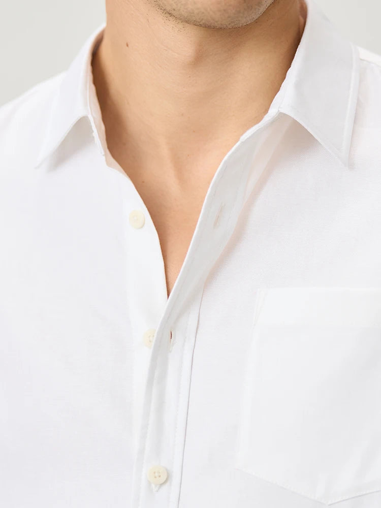 Cool Breathable Linen Cotton Blend Shirt