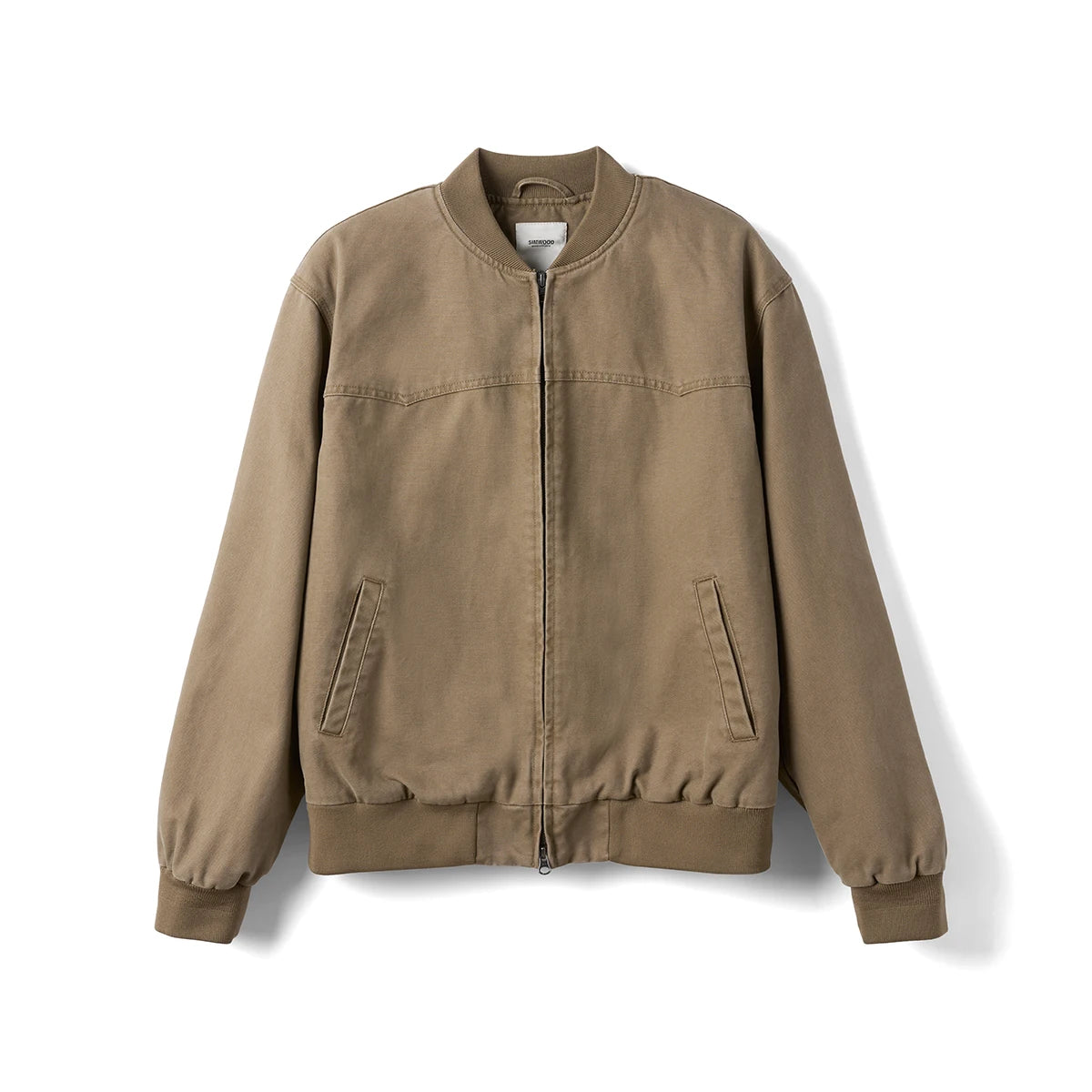 Washed Canvas Bomber Jacket