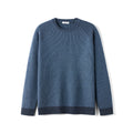 Waffle Textured Crewneck Sweater