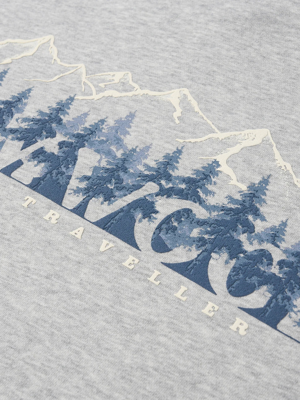 Back Mountain Print Hoodie
