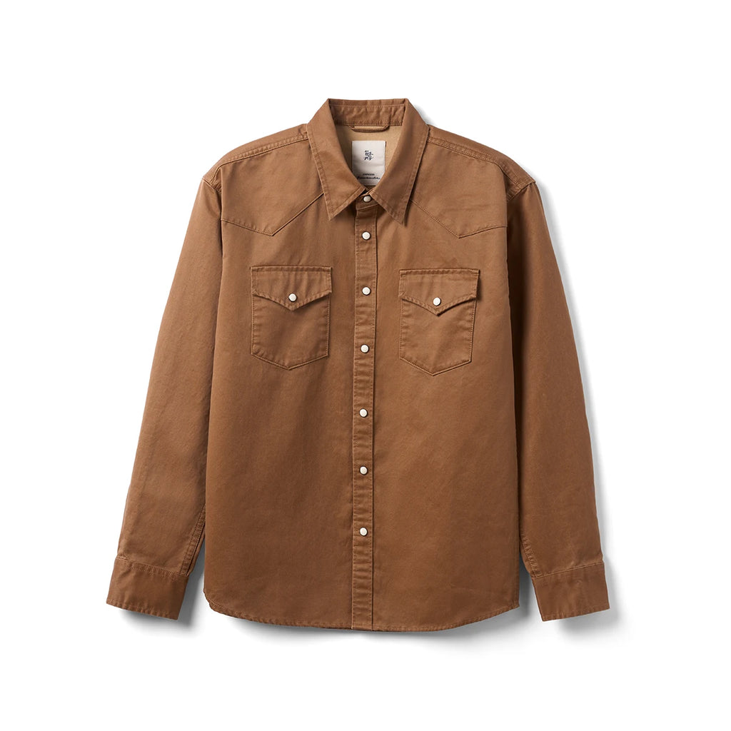 Wax Enzyme Washed Western Shirt