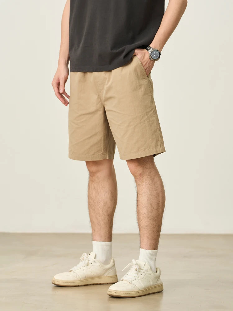 Breathable Drawstring Cotton Linen Shorts