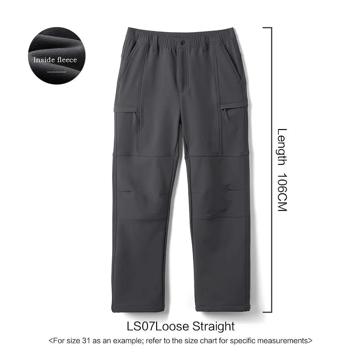 Fleece Lined Softshell Cargo Pants