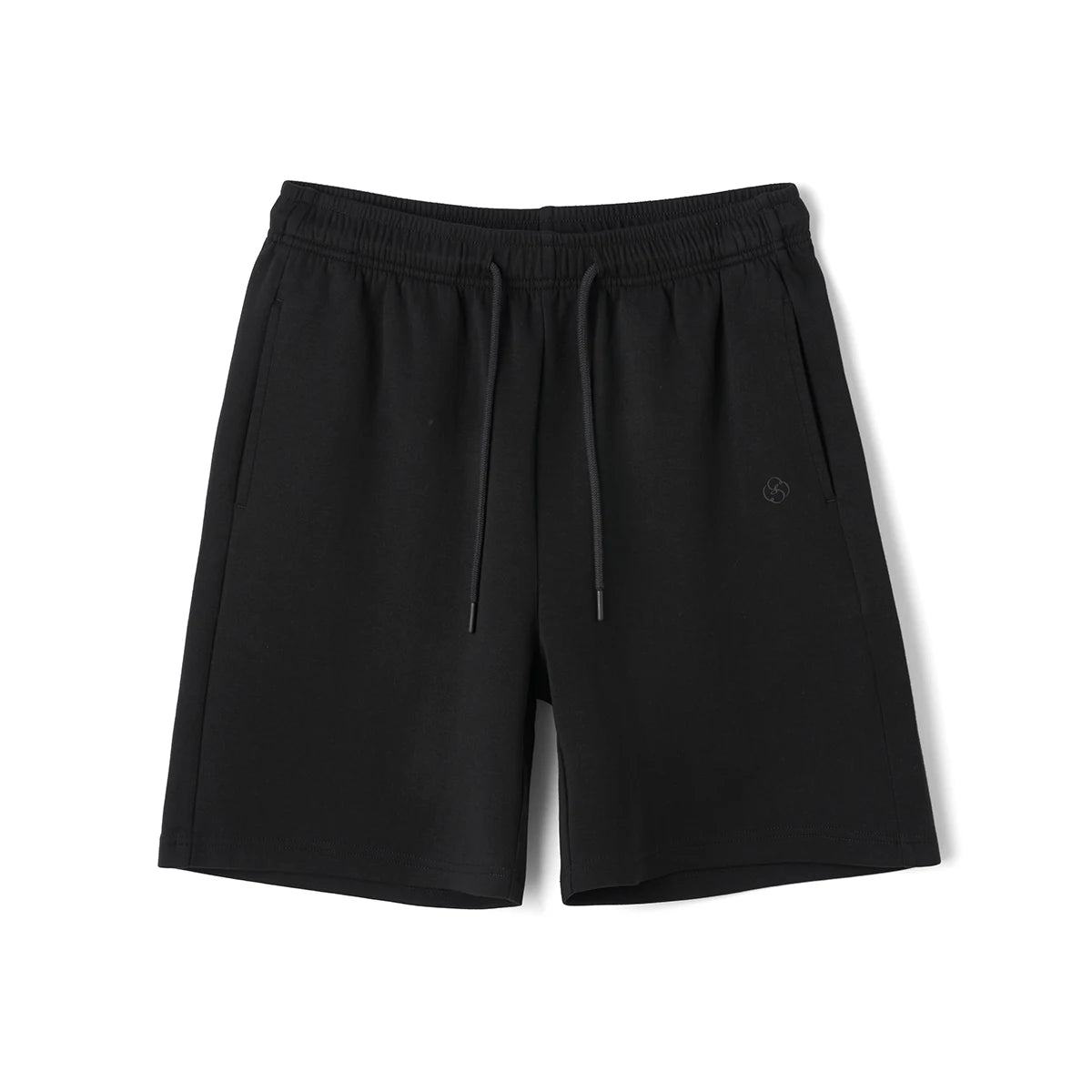 Washed Cotton Blend Sweat Shorts