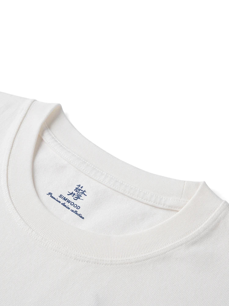 Heavyweight Cotton Letter Print T-Shirt