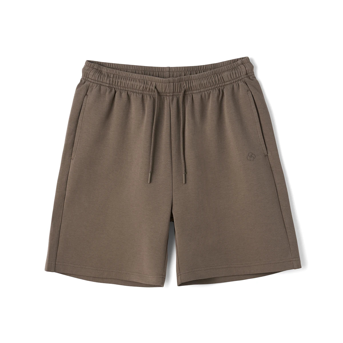 Washed Cotton Blend Sweat Shorts