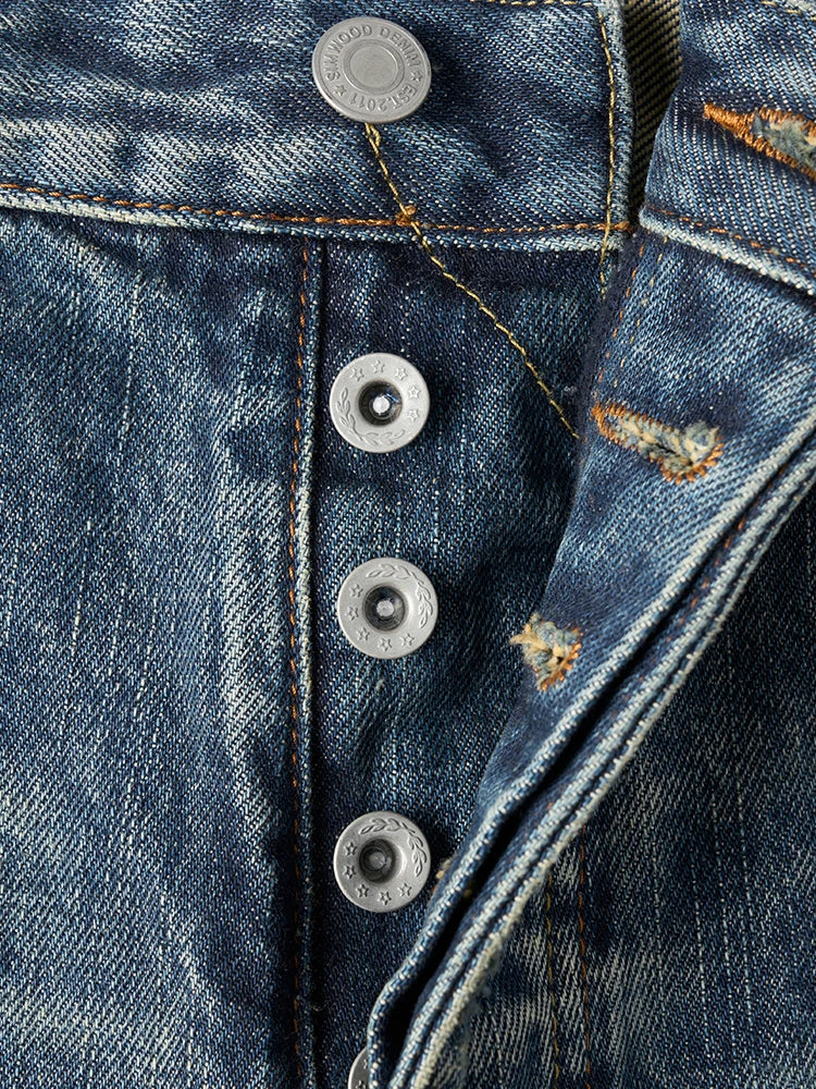 Distressed Selvedge Jeans