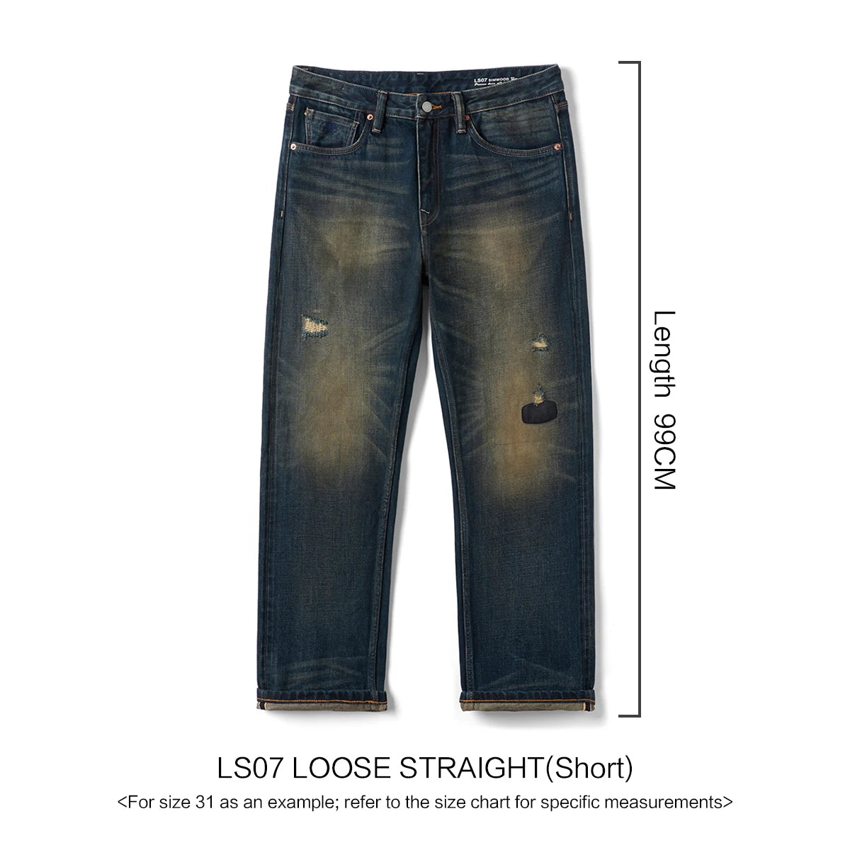 Vintage Distressed Selvedge Jeans