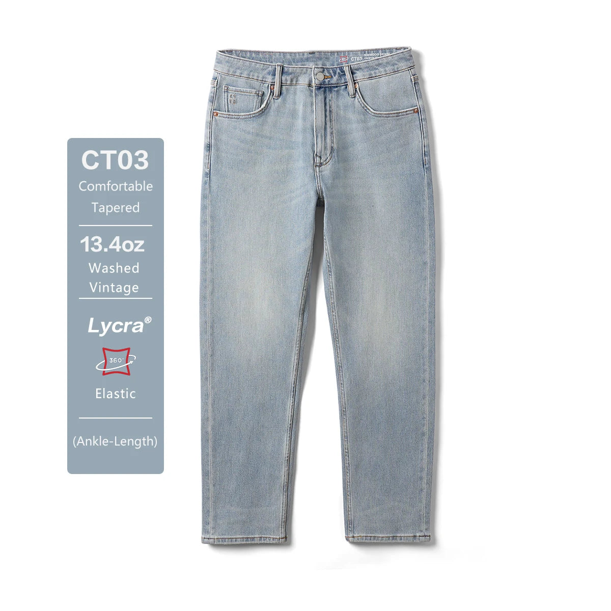 Vintage Washed Elastic Jeans