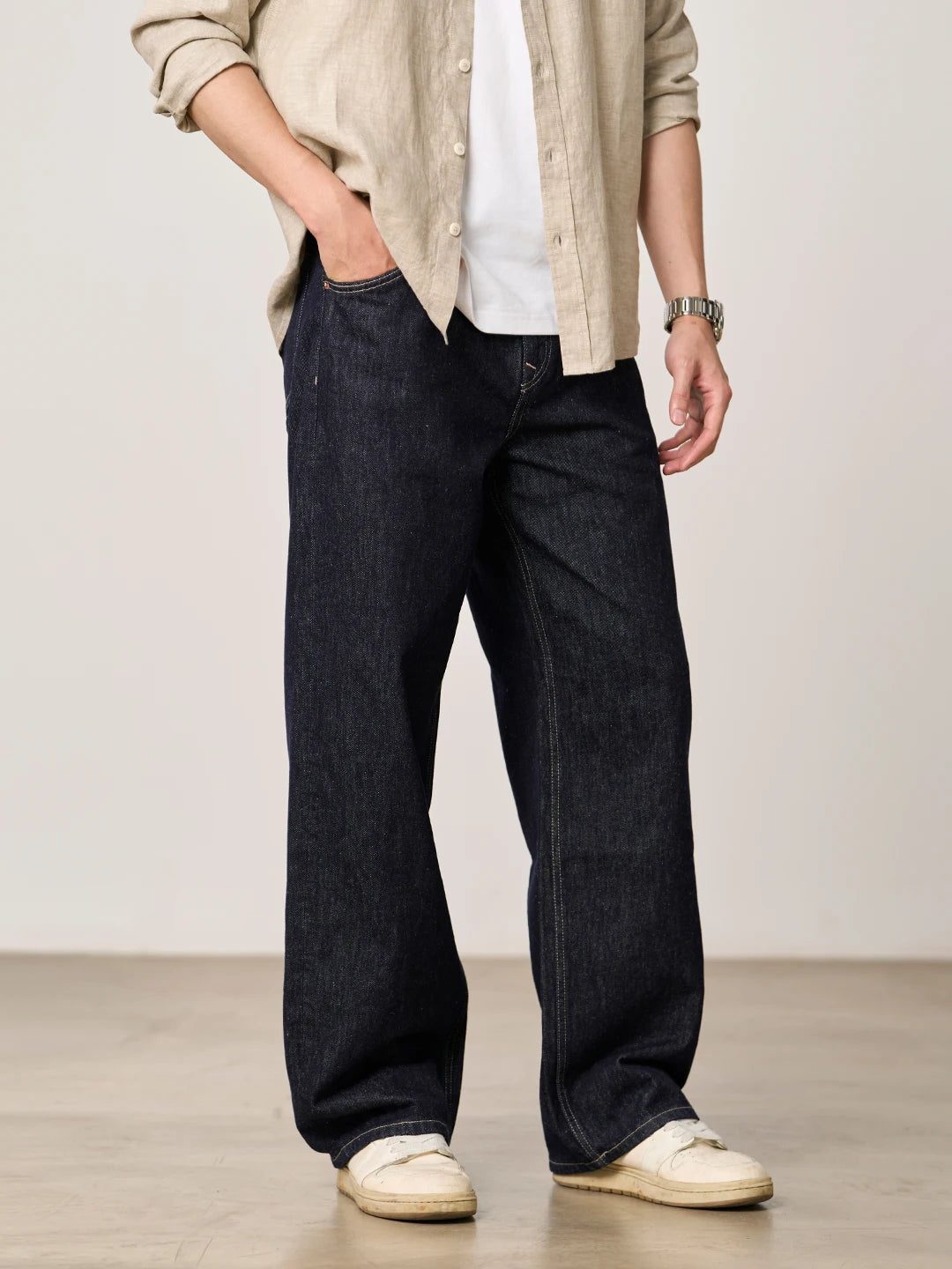 Vintage Hemp Cotton Baggy Jeans