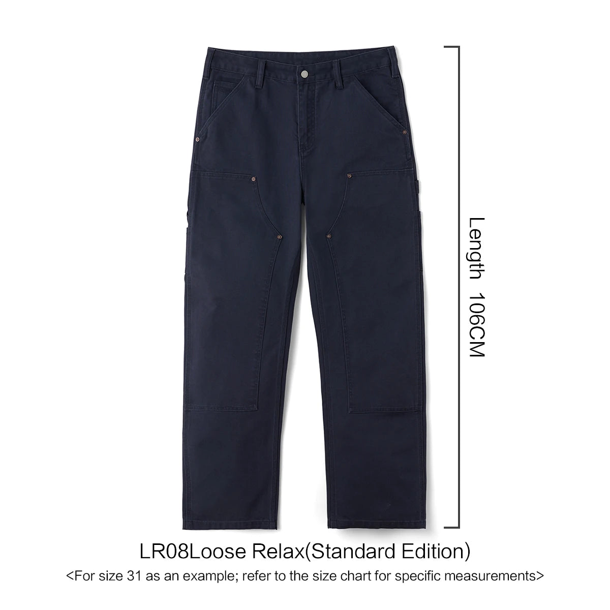 Vintage Washed Canvas Carpenter Pants